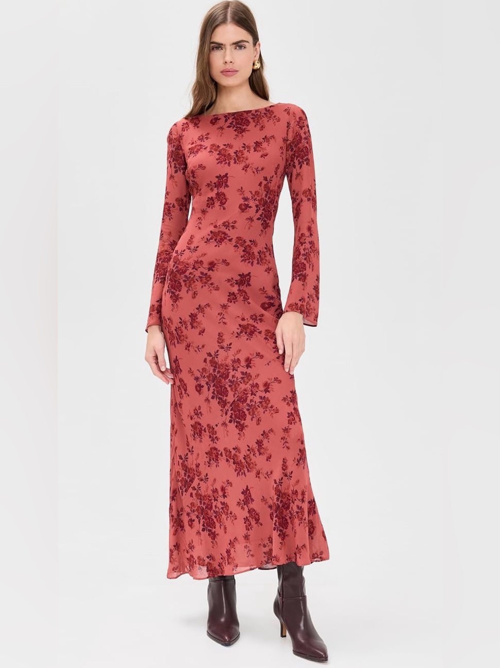 NWT Reformation Esra Dress Clarette Color